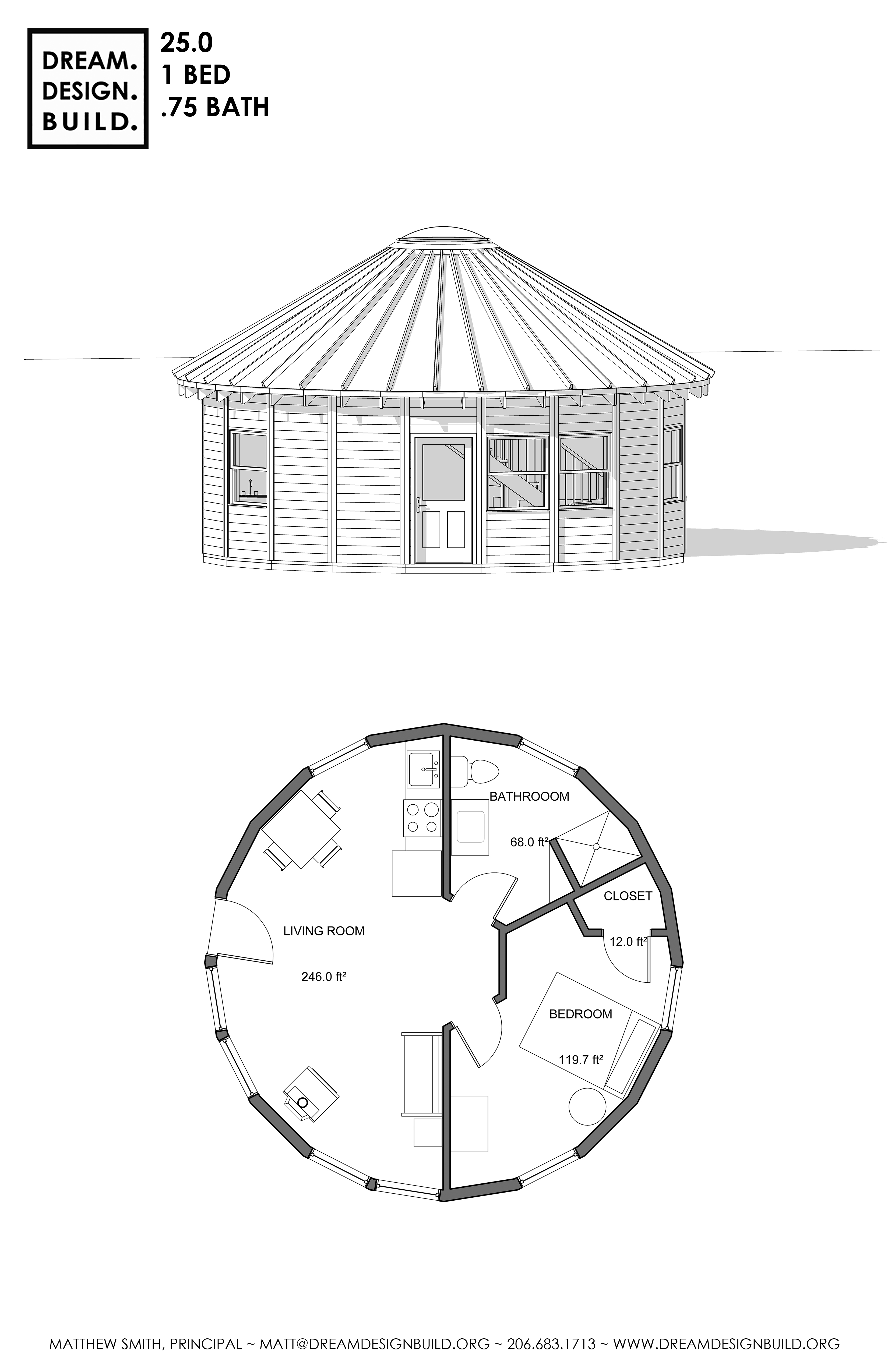 Yurt design for 25ft Construction | Dream.Design.Build