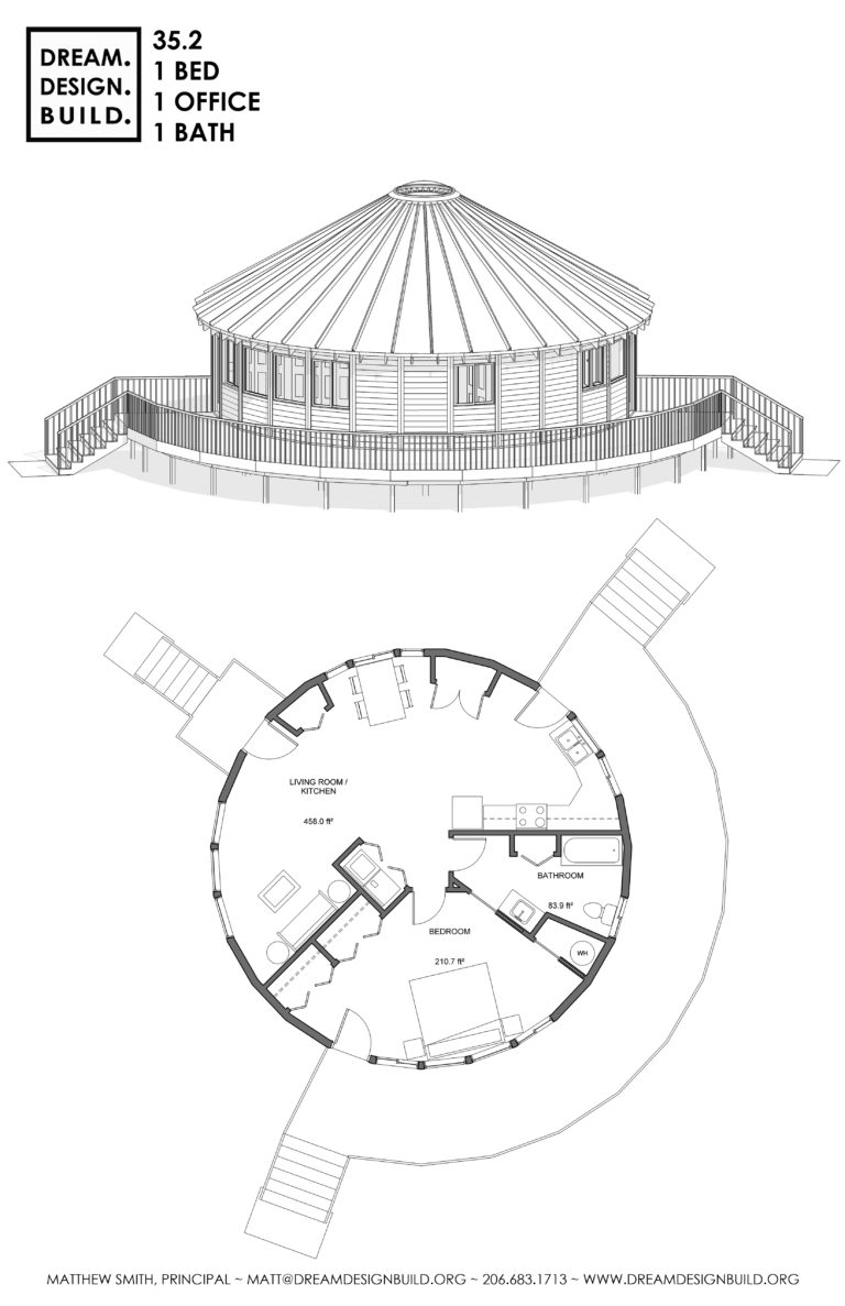 Yurt design for 35ft Construction | Dream.Design.Build